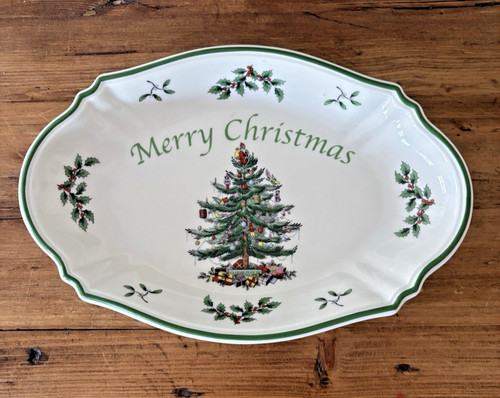 Spode christmas platter fine - christmas,
