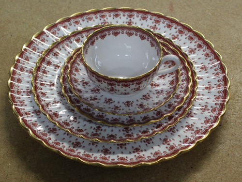 Spode england bone - china, red