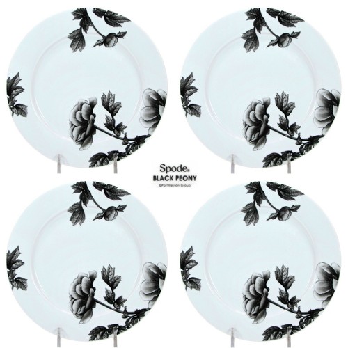 Spode black peony salad - spode,
