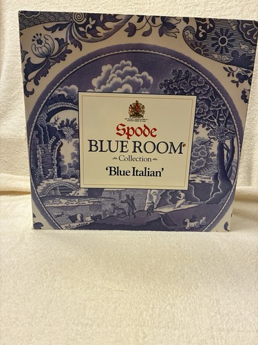 Vintage spode blue italian - blue,