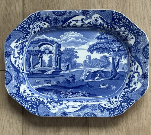 Antique copeland spode blue - spode's,