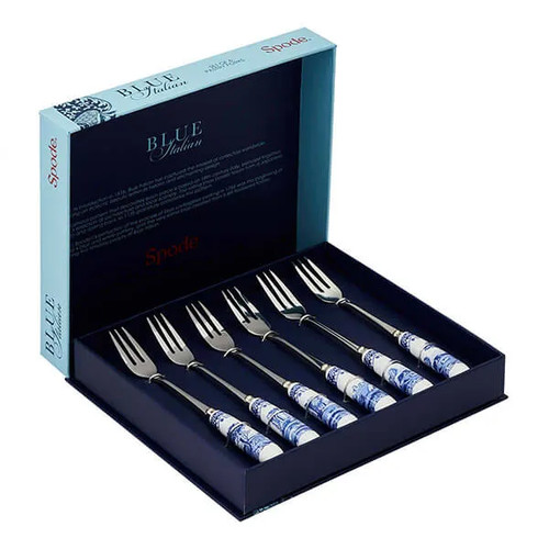 Spode blue italian set 6 - of,