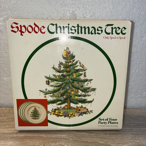 Spode christmas tree set 4 - set, of