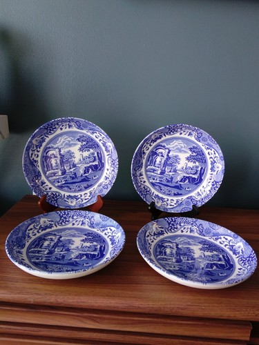 Spode blue italian pasta bowls - pasta,