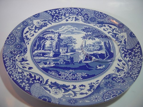 Vintage spode blue italian - vintage, "blue