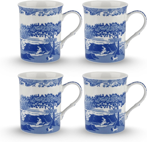 Spode blue italian mugs oz - spode, mugs,