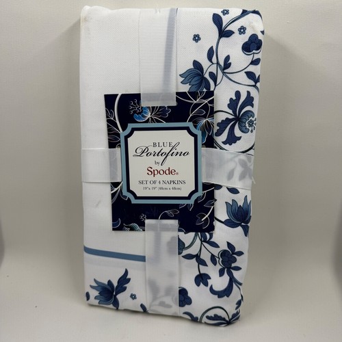 Spode blue portofino napkins - blue, 4